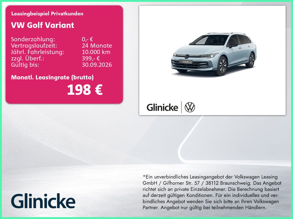Golf VIII Variant 2.0 TDI GOAL Pano IQ.Light