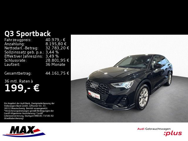 Q3 Sportback 35 TDI S LINE LED+PANO+OPTIK+NAV+VC