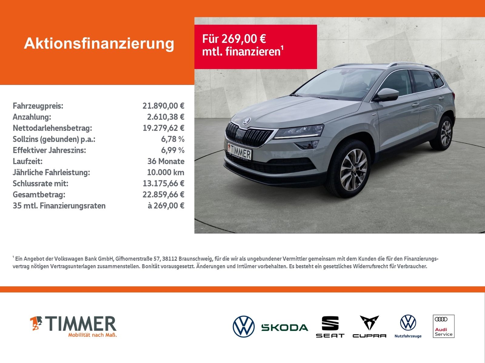 Skoda Karoq 2.0 TDI DSG CLEVER +AHK +LED +ACC +RKAM +N imagem 2