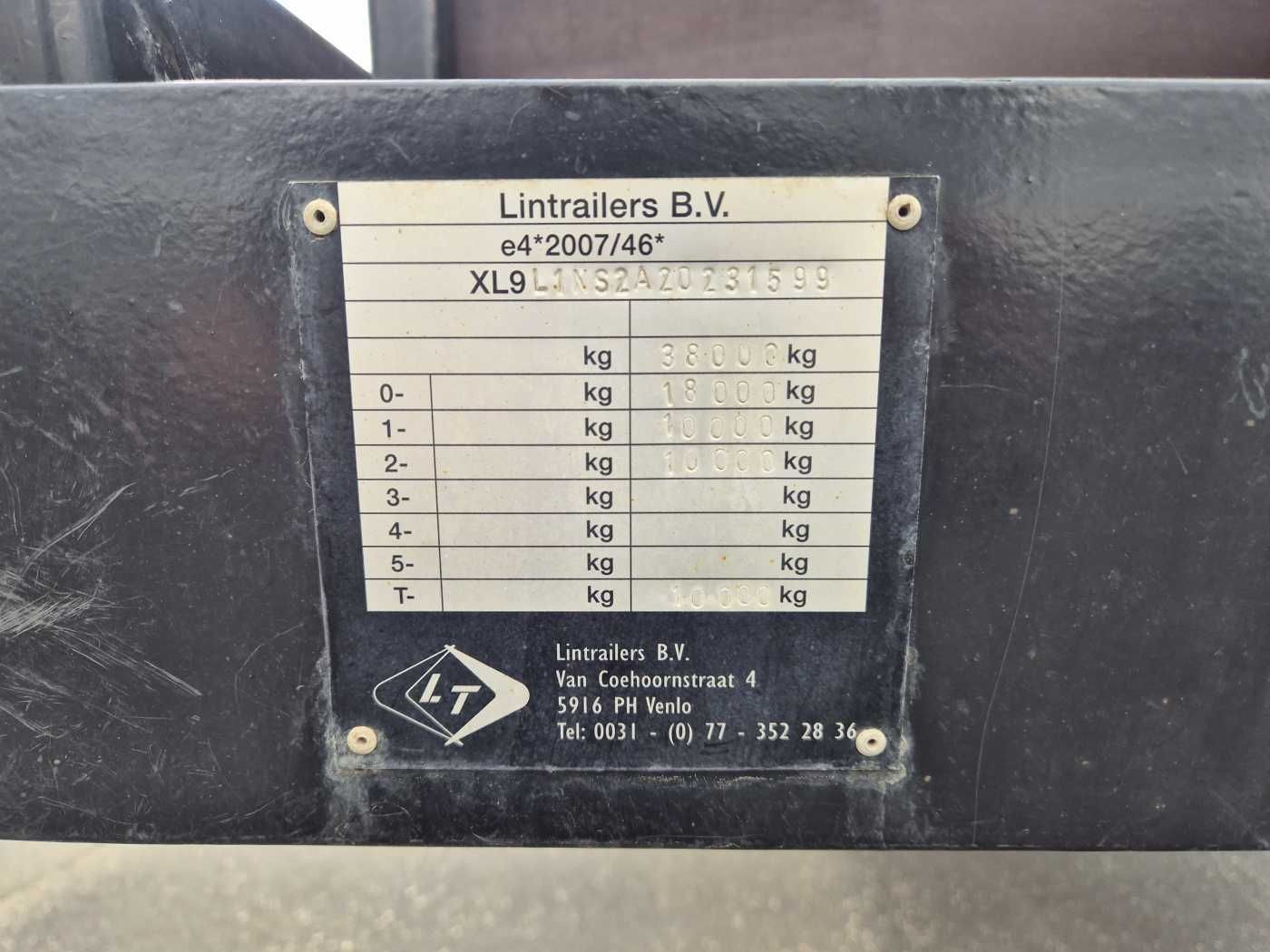 Fahrzeugabbildung LinTrailers S2A 14 LSDN Teleskopierbar BPW-Achsen 57.000km