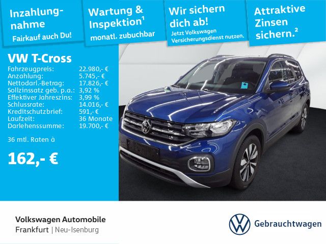 Volkswagen T-Cross 1.0 TSI DSG MOVE Nai LED Heckleuchten Si