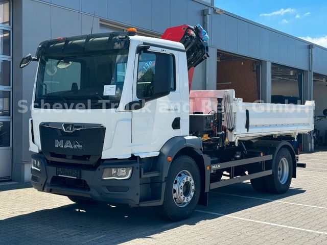 MAN TGM 18.320 Dreiseitenkipper mit HMF 1320 K3 /4x2
