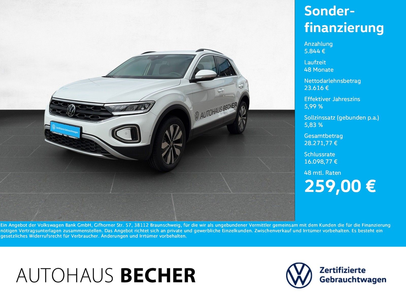 Volkswagen T-Roc Move 1.5 TSI DSG AHK Rückfahrk Navi LED foto 1