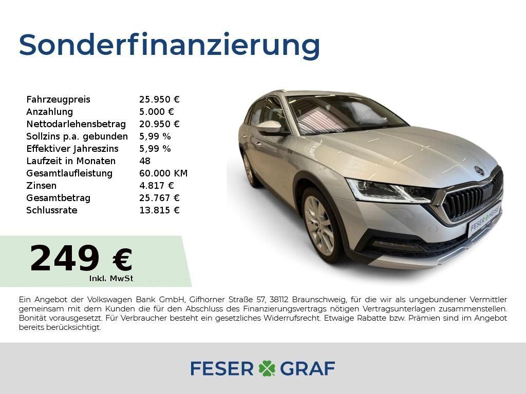 Skoda Octavia SCOUT 2.0 TDI DSG/LED/Sitzhzg./4x4