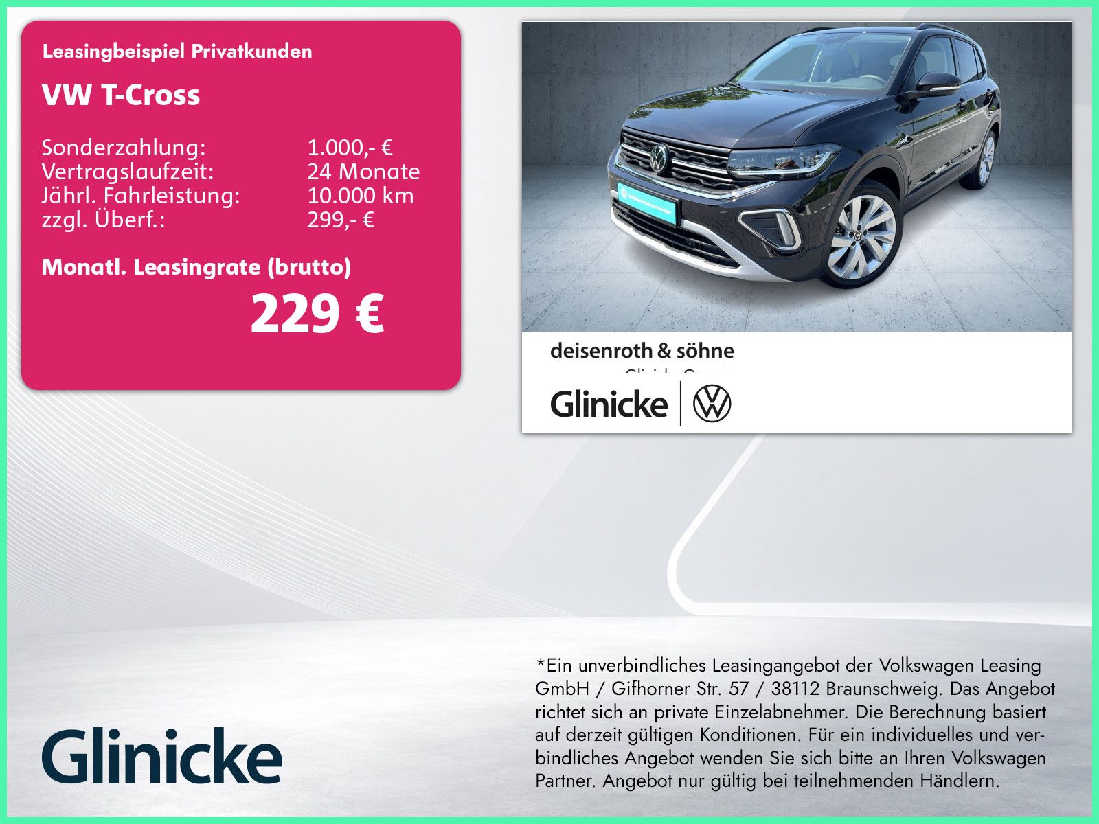 Volkswagen T-Cross Style 1.5 TSI DSG AHK/Matrix/Kam/Nav/18"
