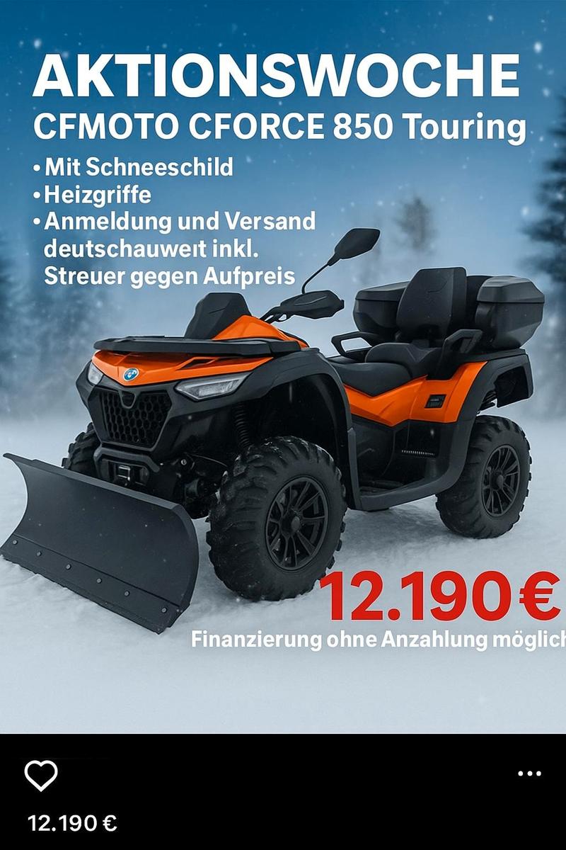 CFMOTO CFORCE 850 TOURING sofort verfügbar,Schneeschild