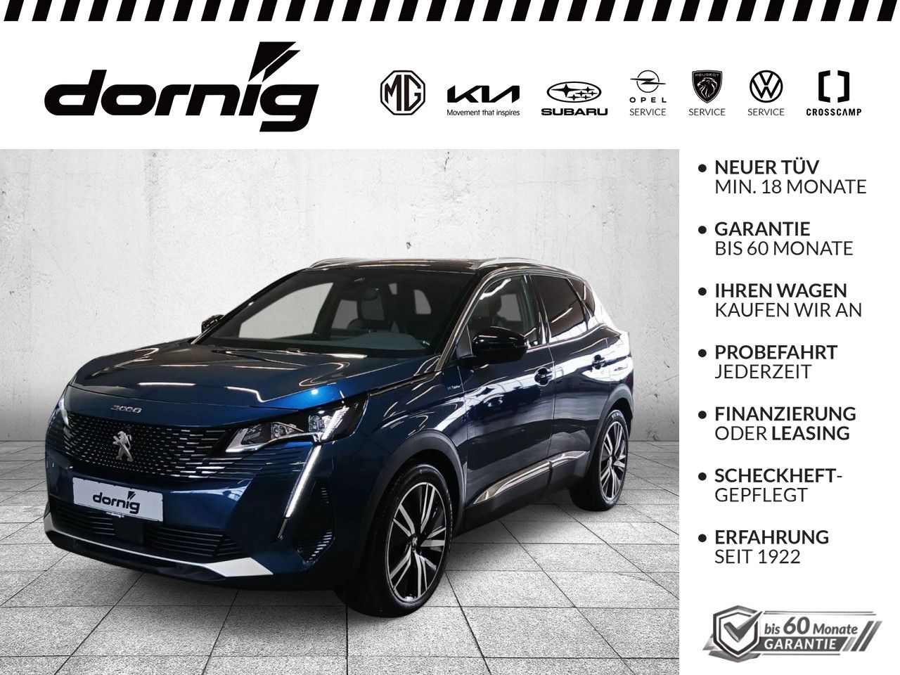 Peugeot 3008 PHEV GT Pack, LED, SHZ, 360-Grad-Kamera