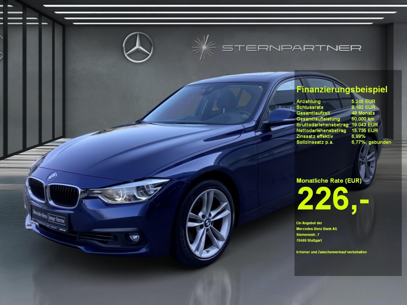 BMW 3er 330i SDach+HuD+Leder+NAVI+AUT+Distr+Facelift