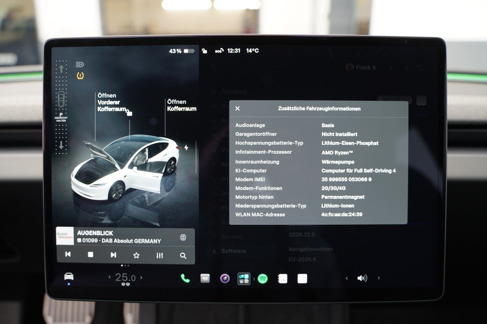 Tesla Model 3 Standard Range Highland EAP unfallfre foto 13