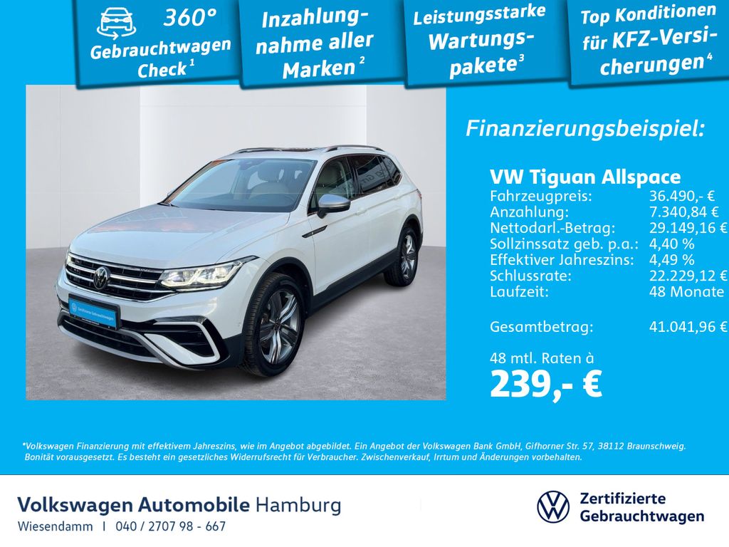 Volkswagen Tiguan Allspace 2.0 TDI DSG Eleg.4M Navi Pano