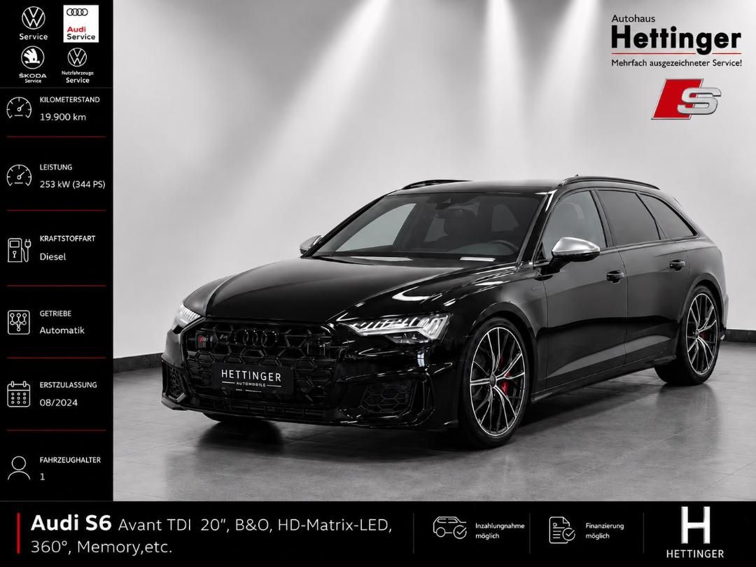 AUDI S6 Avant TDI 20", B&amp;O, HD-Matrix-LED, 360°, Memo