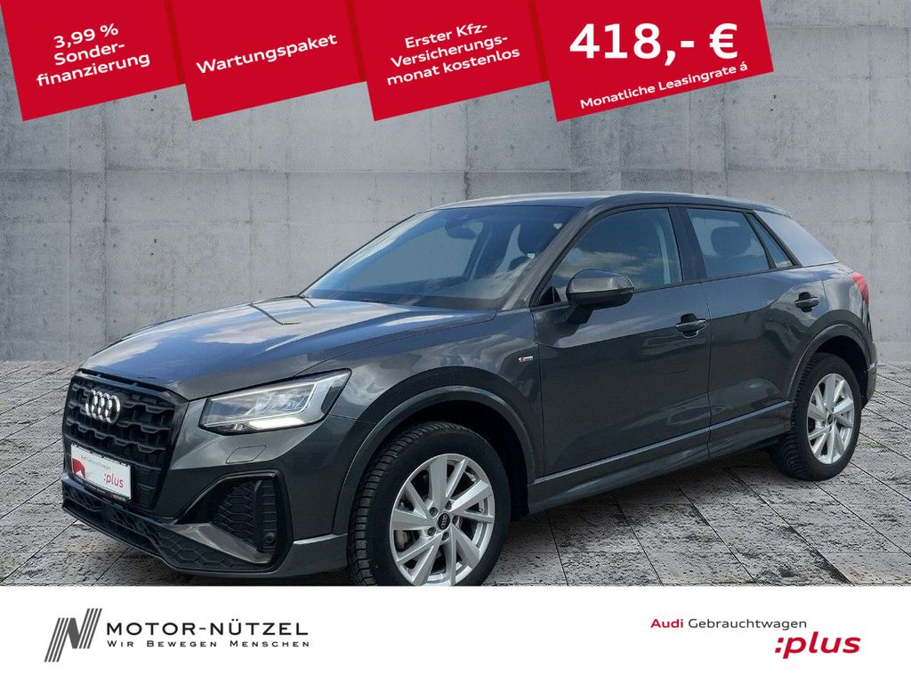 Audi Q2 35 TDI QU S-LINE LED+NAVI+ACC+LEDER+RFK+VC+18