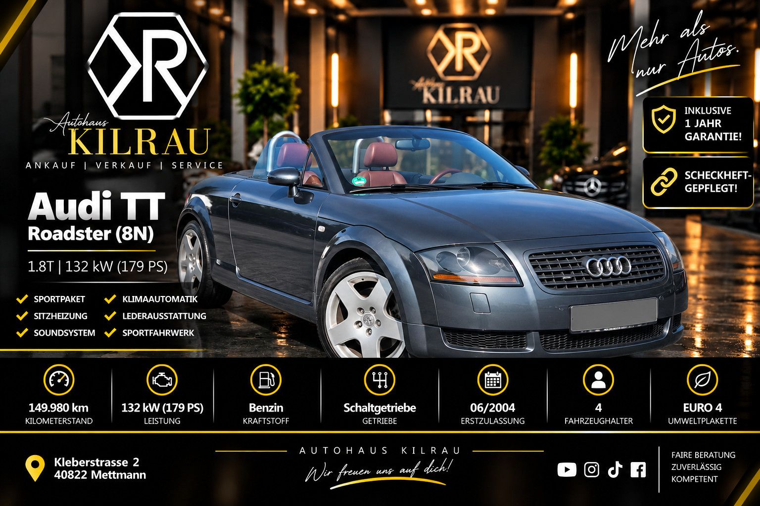 AUDI TT Coupe/Roadster 1.8 T Roadster BOSE Edition