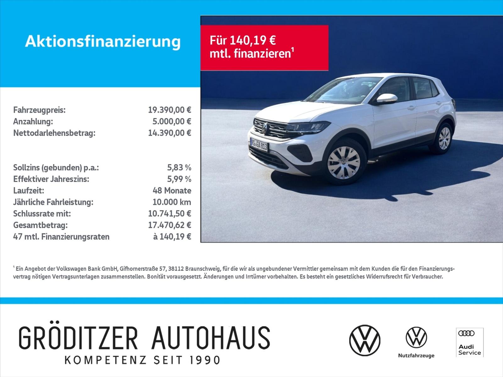 Volkswagen T-Cross 1.0 TSI Klima|APP|GRA|SHZ