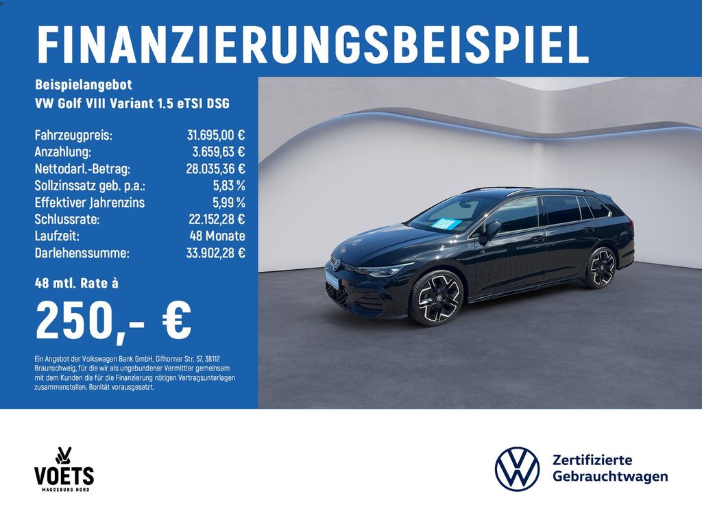 Golf VIII Variant 1.5 eTSI DSG R-Line LED+NAVI