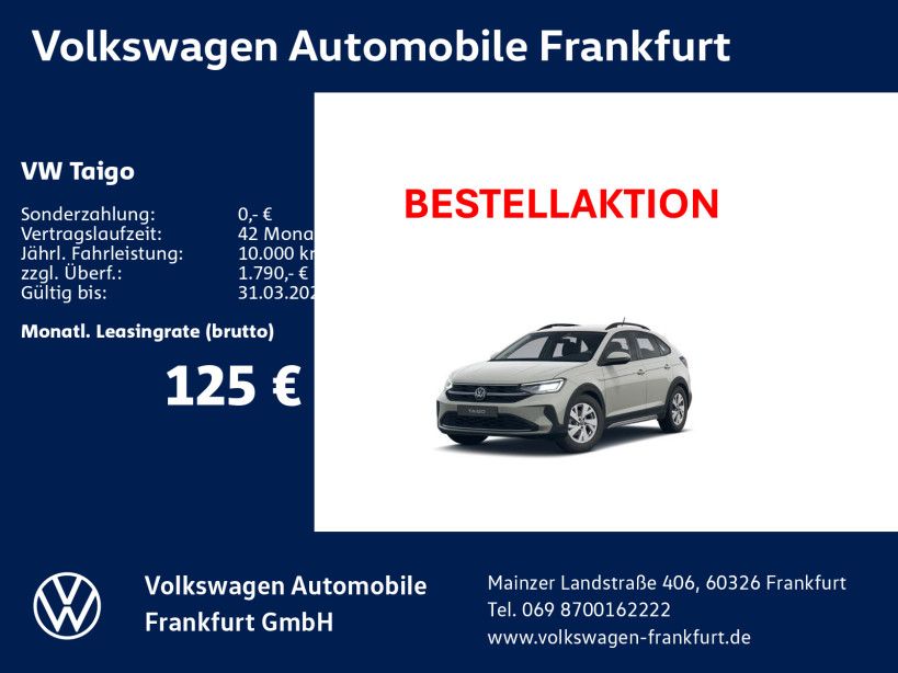Volkswagen Taigo Life 1,0 l TSI OPF 70 kW (95 PS) 5-Gang