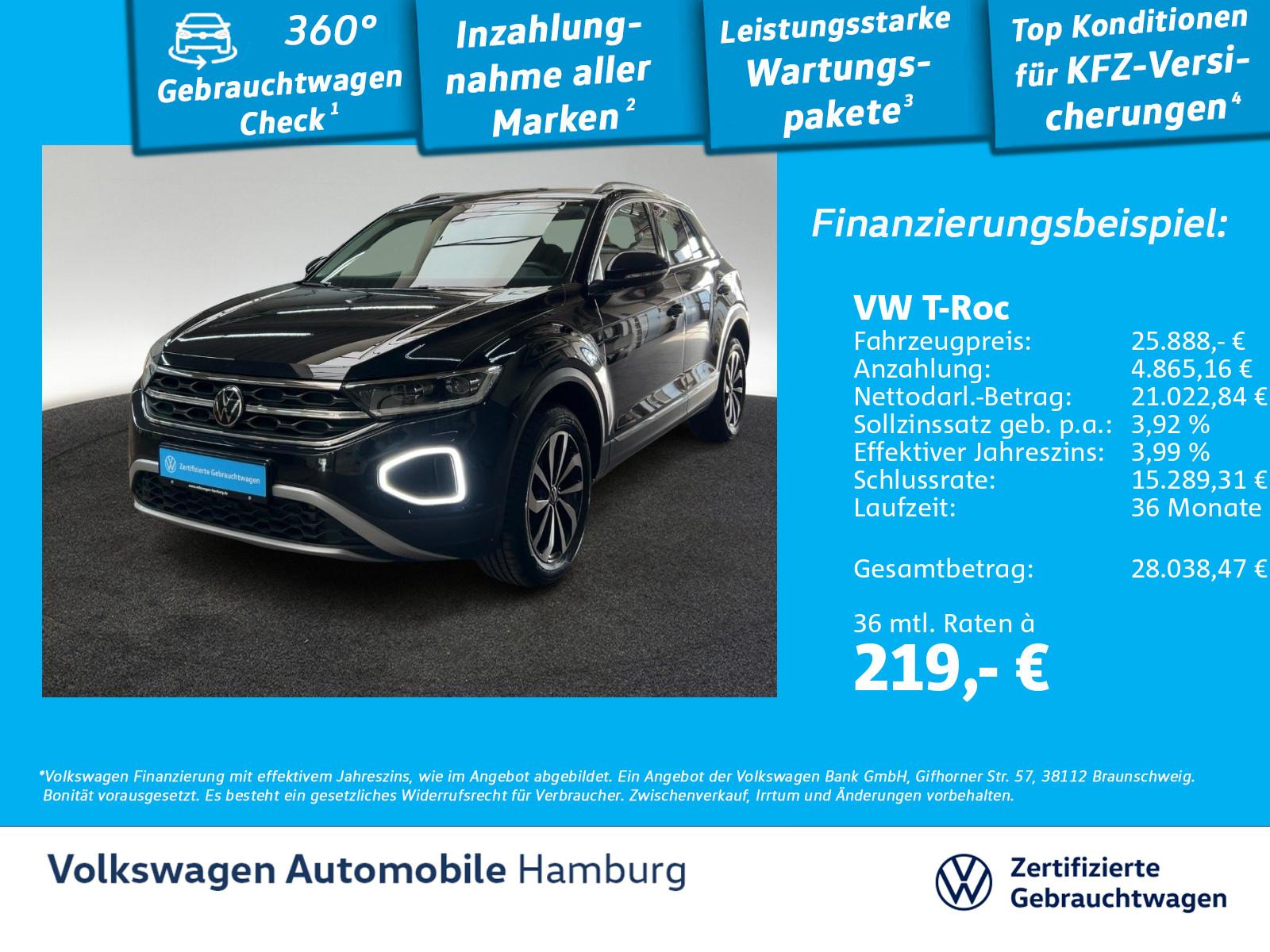 Volkswagen T-Roc 2.0 TDI Style DSG ACC Navi LED Plus RearVi