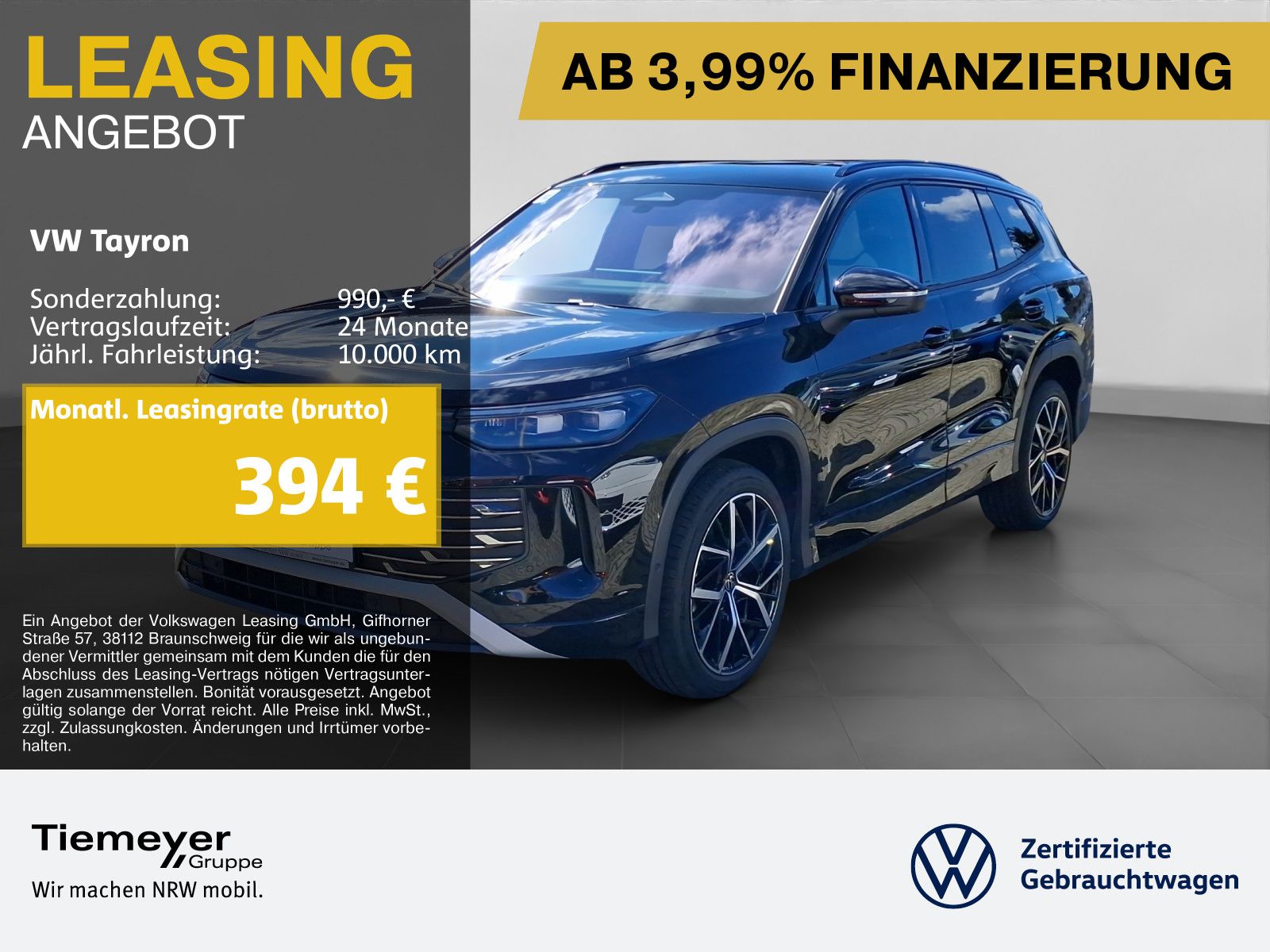 Volkswagen Tayron 2.0 TDI 4M ELEGANCE PANO LM20 STHZG H K foto 1