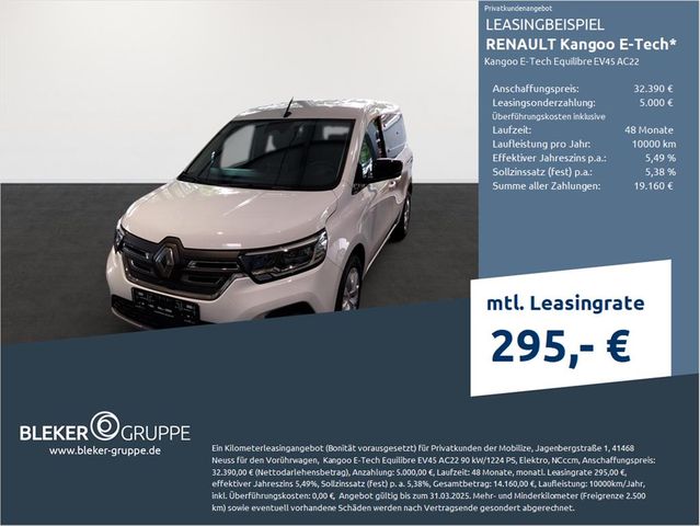 Renault Kangoo E-TECH Equilibre EV45 AC22