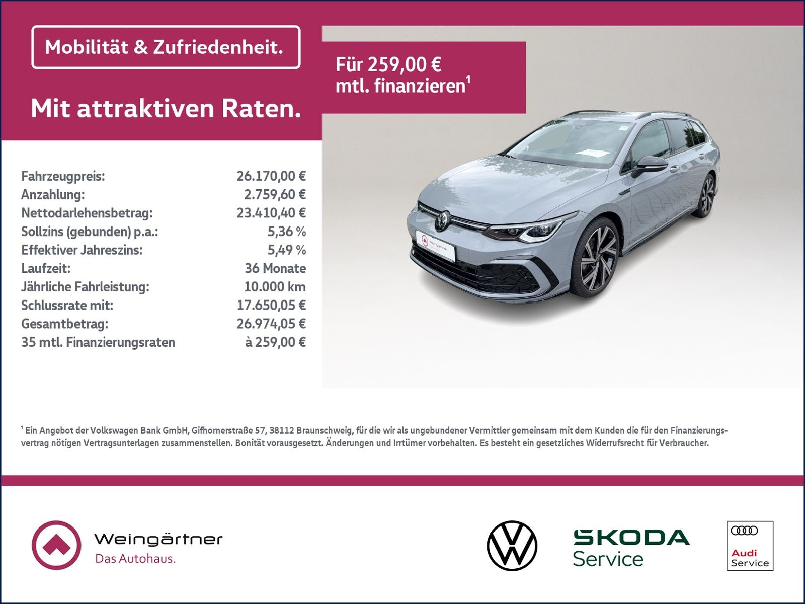 Golf Variant R-Line 1.5 eTSI, Navi, BlackStyle,