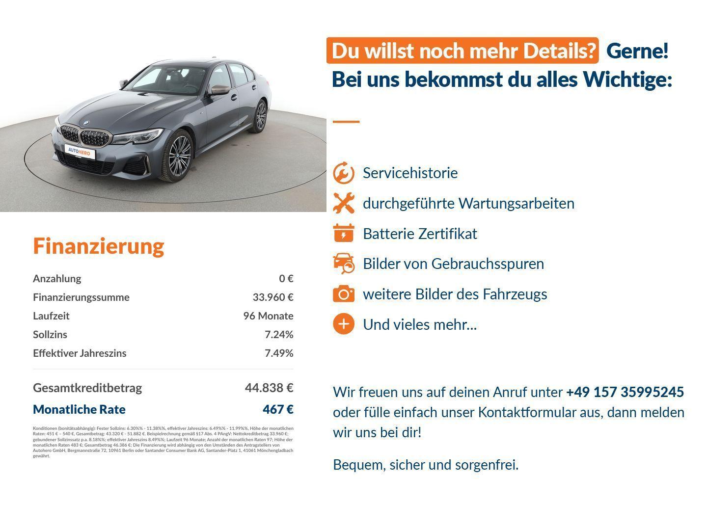 BMW 340 M340d Mild-Hybrid xDrive Aut.*NAVI*LASER*ACC*PDC, миниатюра 14