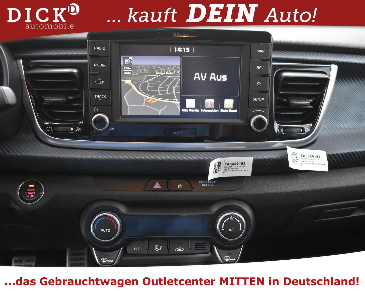 KIA Rio 1.0 T-GDI GT-Line NAVI+KAM+LEDER+SHZ+TEMP+17 - Image 14