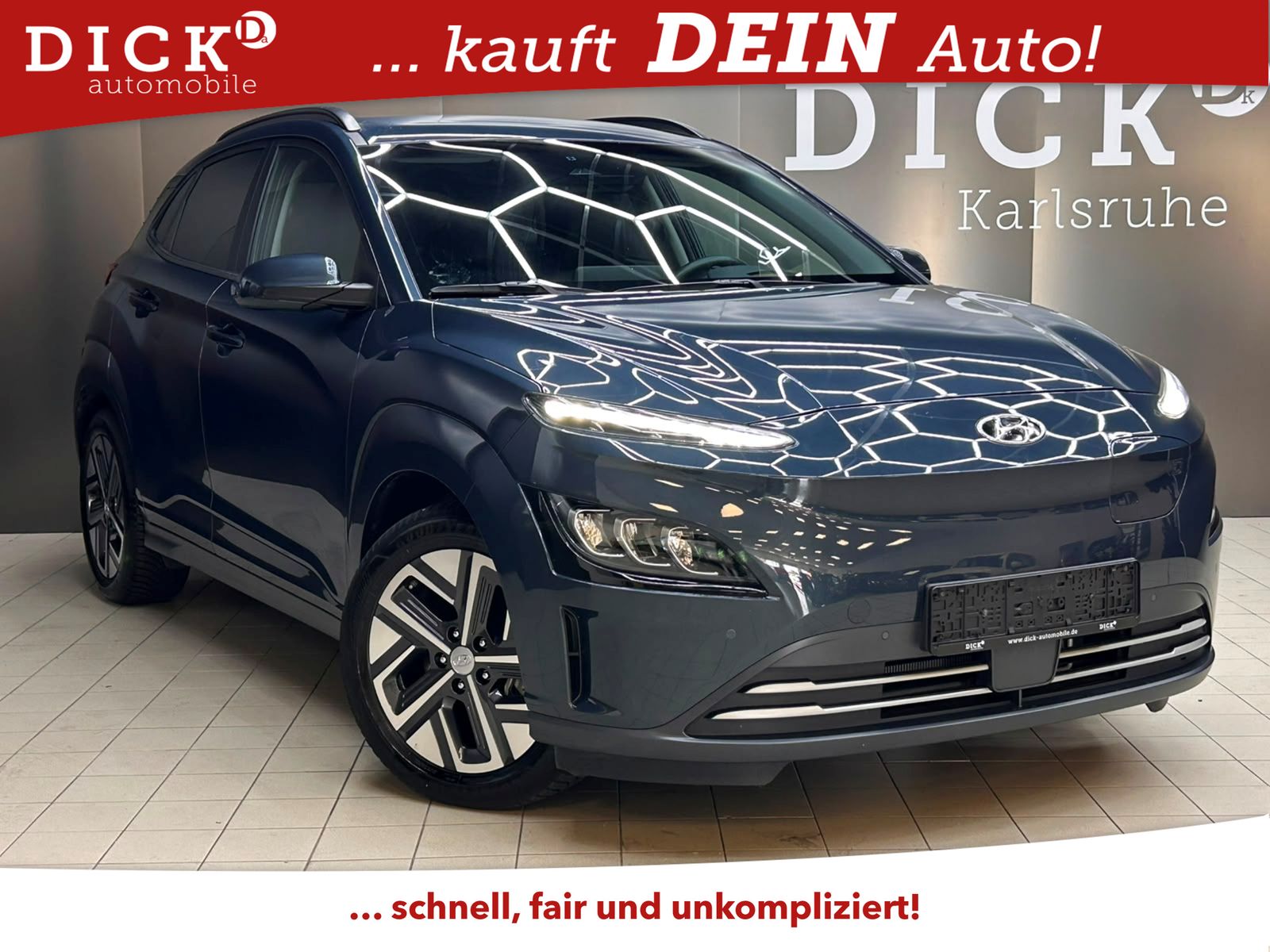 Hyundai Kona Elektro Prime LEDER+LED+ACC+HUD+KREL+KAM+WP