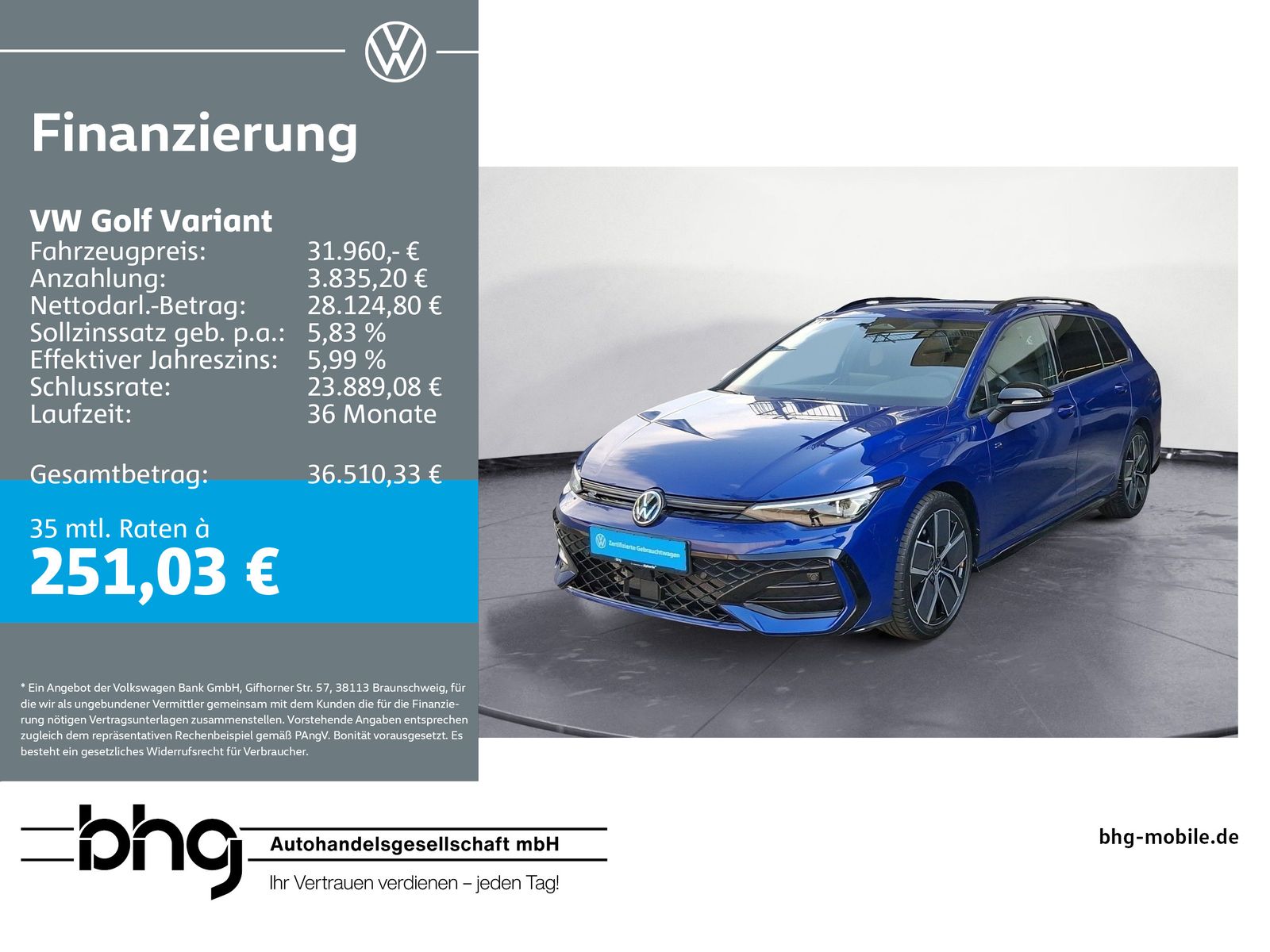 Volkswagen Golf Variant R-Line 2,0 l TDI SCR