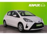 Toyota Yaris 1.5Dual-VVT-i Aut. +KAMERA+KLIMA+SHZ - mit Hybrid-Antrieb: Weiß, Kleinwagen