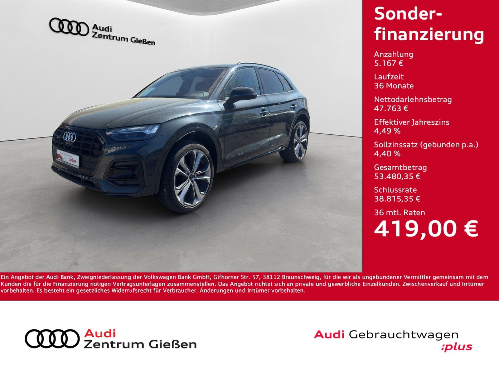 Audi Q5 50 TFSI e quattro advanced AHK B&O Matrix-LED imagem 2