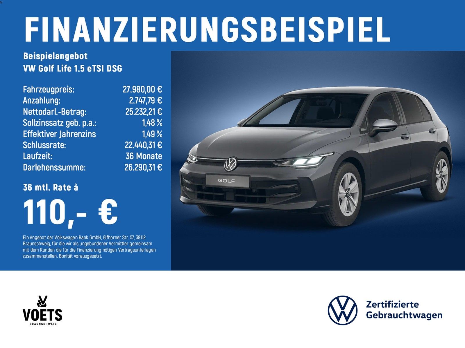 Volkswagen Golf Life 1.5 eTSI DSG LED AreaView HuD KLIMA foto 1