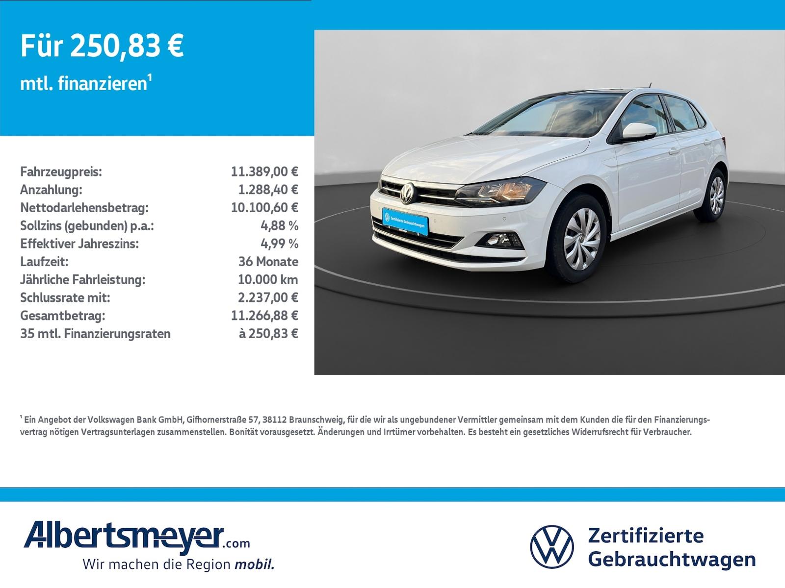 Volkswagen Polo 1.0 TSI Comfortline +PANORAMA+KAMERA+KLIMA+