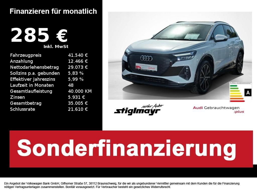 Audi Q4 e-tron 40 advanced 63-kWh+ACC+AHK+KAMERA+NAVI