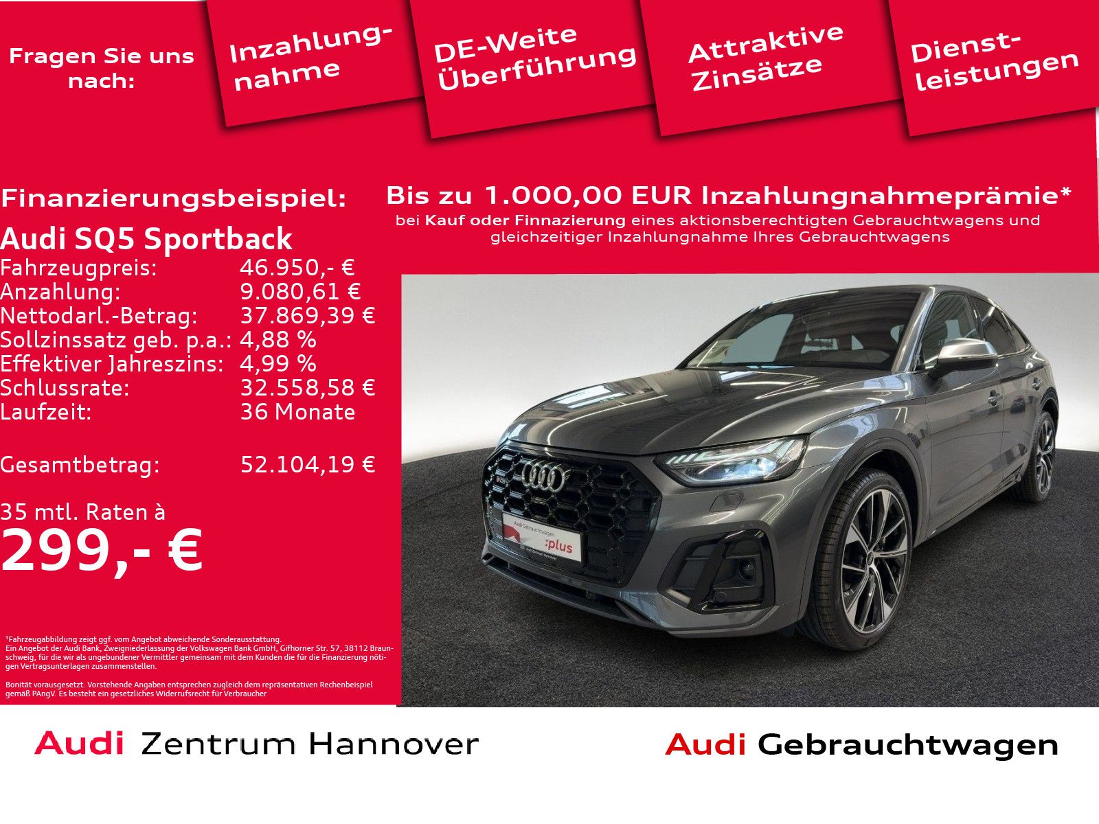 Audi SQ5 Sportback 55 TDI Matrix Luft Kamera virtual