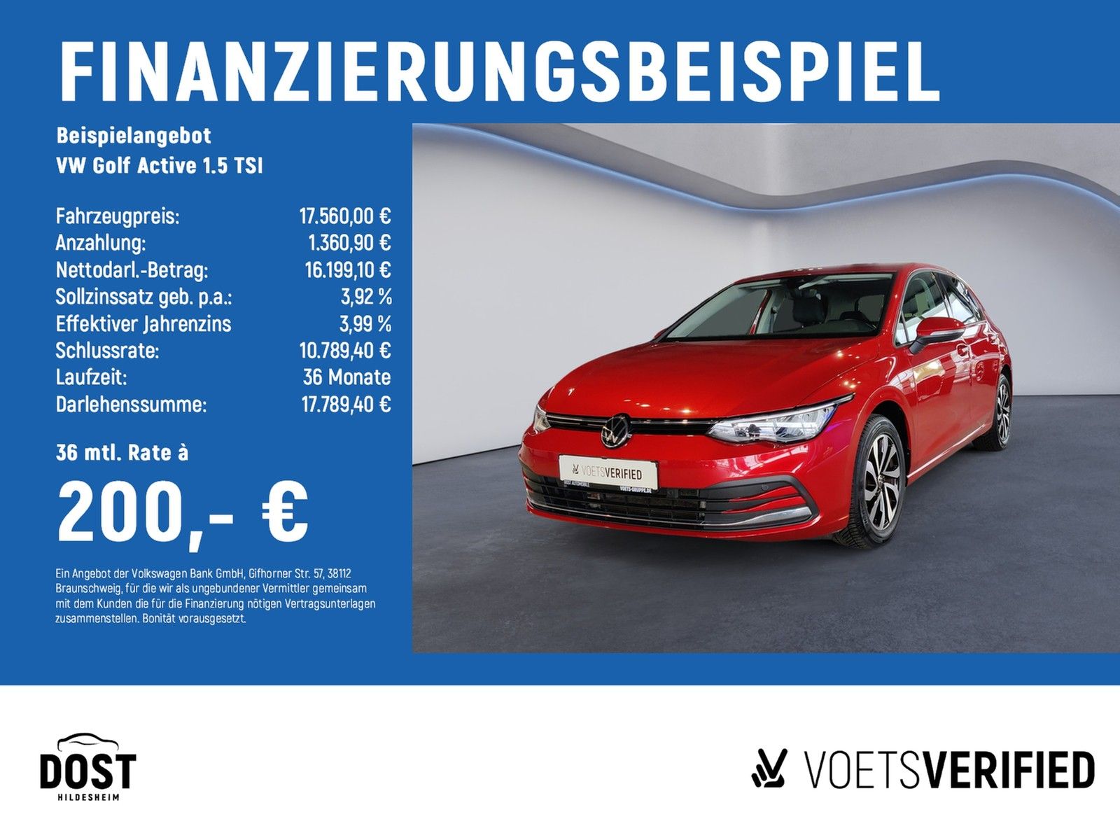 Volkswagen Golf Active 1.5 TSI AHK+NAVI+RearView+NAVI+SHZ  