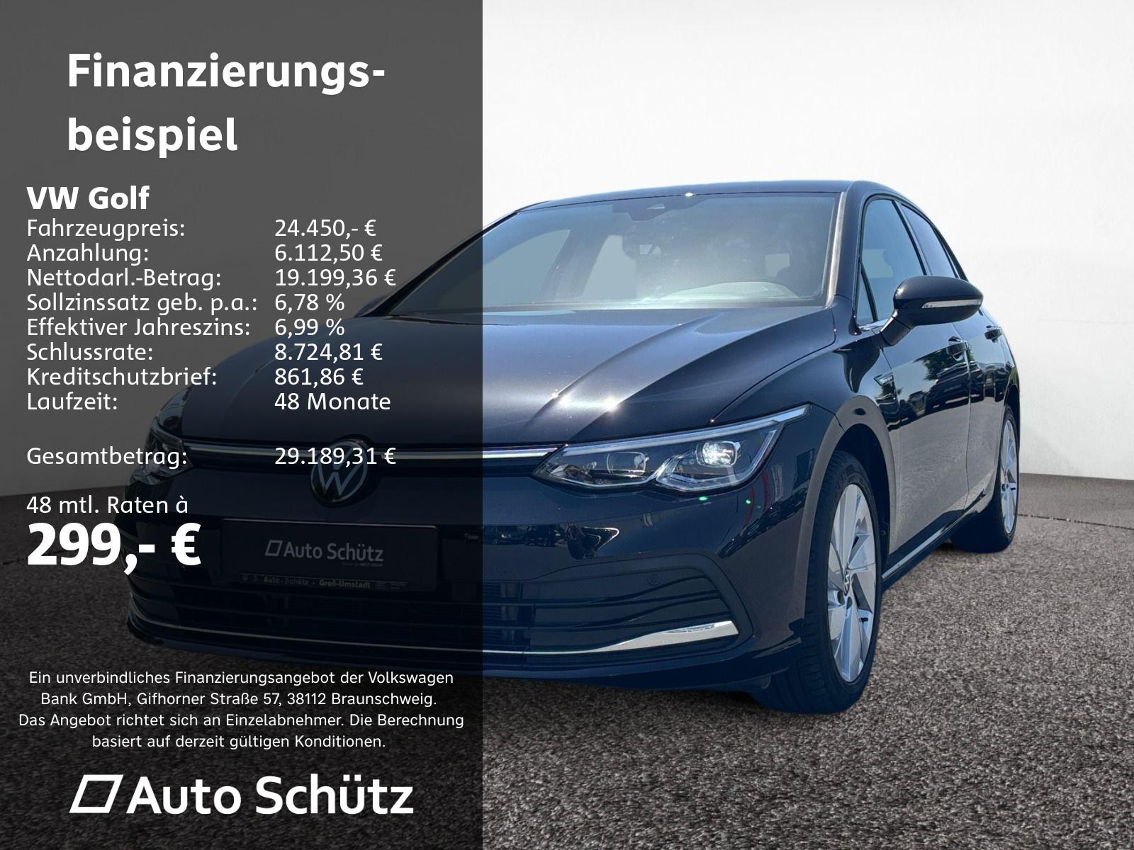 Volkswagen Golf VIII 1.5 eTSI DSG+NAVI+RFK+LED+PDC+SHZ