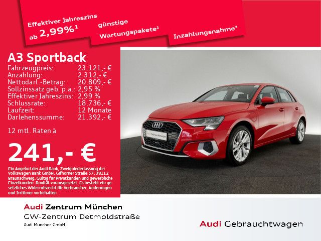 Audi A3 Sportback 40 TFSI e S tronic advanced Navi+/A