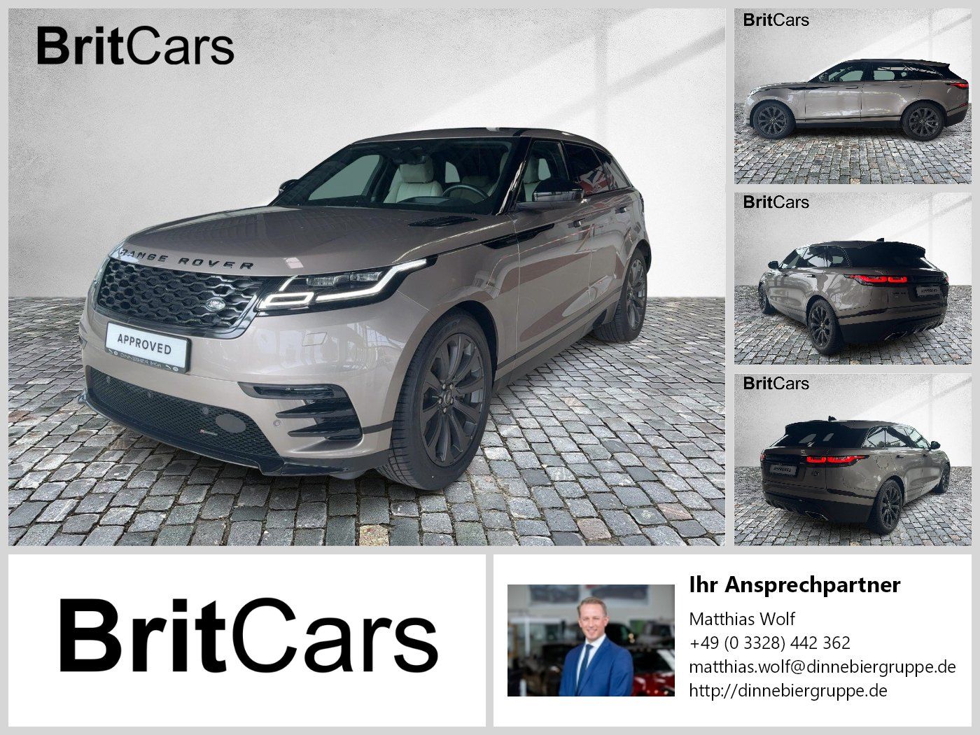 Land Rover RANGE ROVER VELAR D300 R-Dynamic SE CAM, HUD, SD
