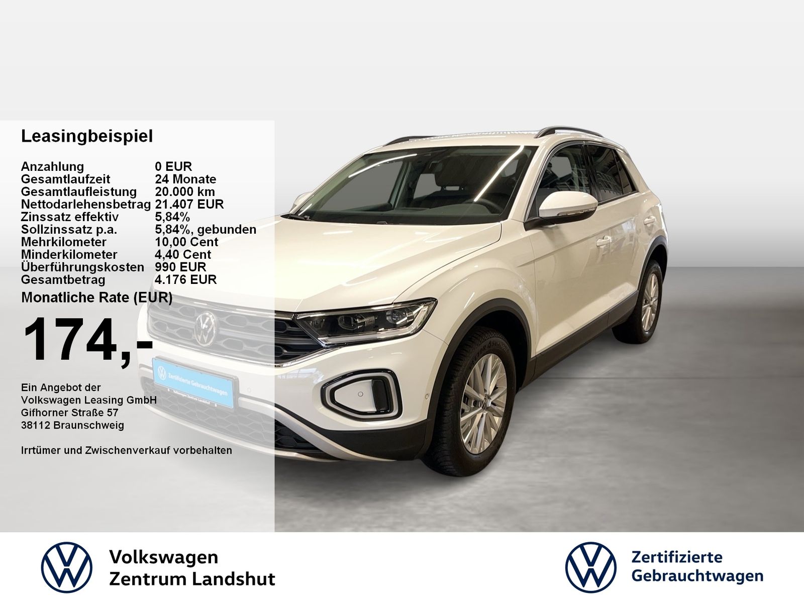 Volkswagen T-Roc Life 1.0 TSI 2xKlima KlimaA LED LM Navi