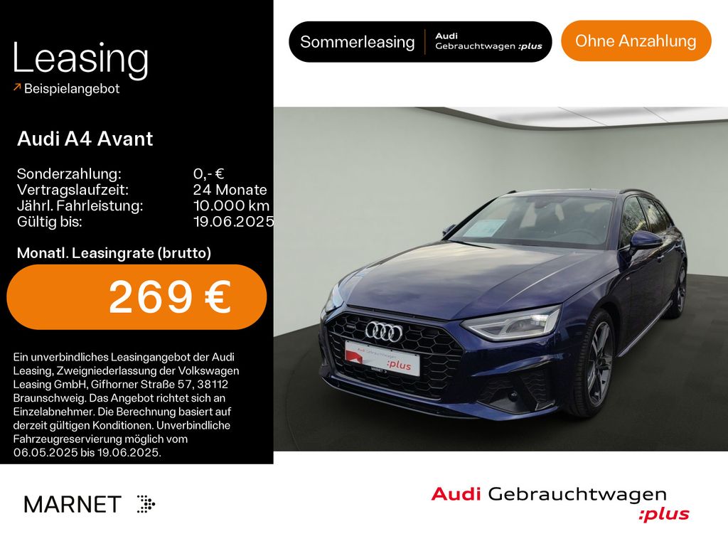 Audi A4 Avant 40 TDI quattro S line*Navi*PDC*Virtual