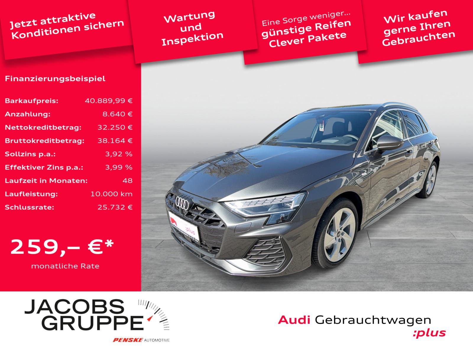 Audi A3 Sportback 40TFSIe S line/HuD/SONOS/AHK/ACC/Ka