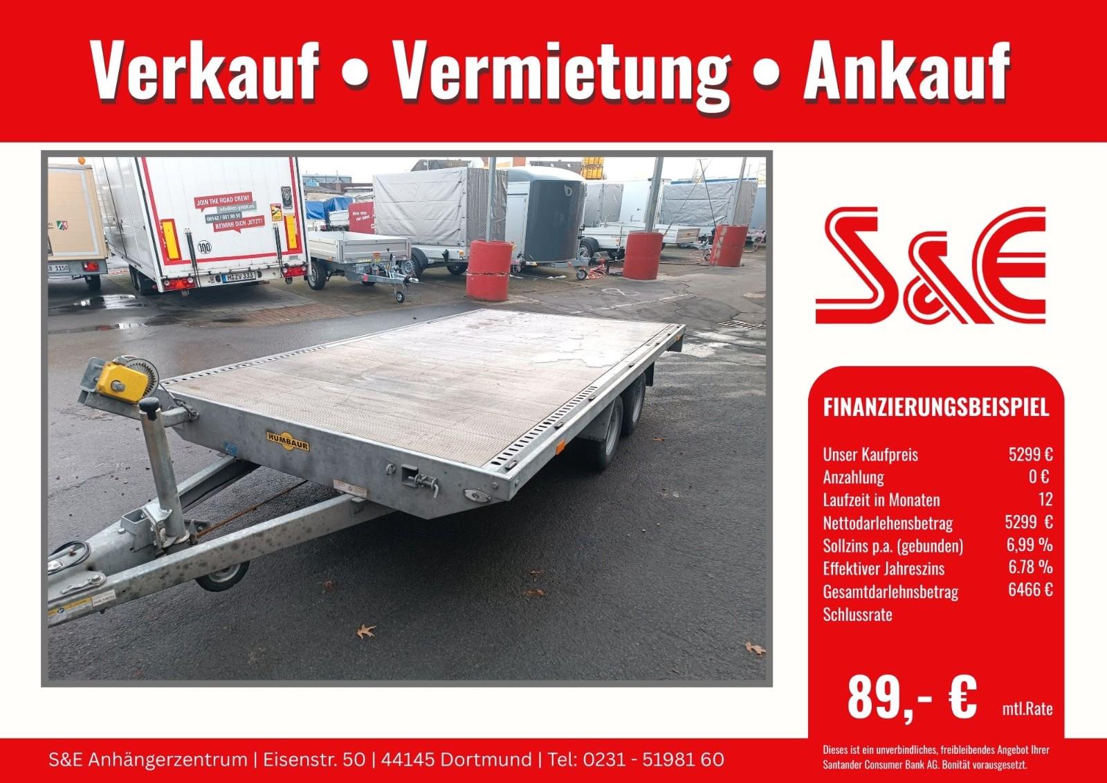 Humbaur PKW Universaltransporter 3000 kg Autotransporter