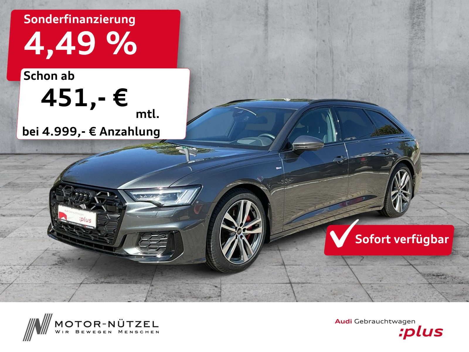 Audi A6 Avant 55 TFSI e QU S-LINE MATRIX+HuD+ACC+AHK