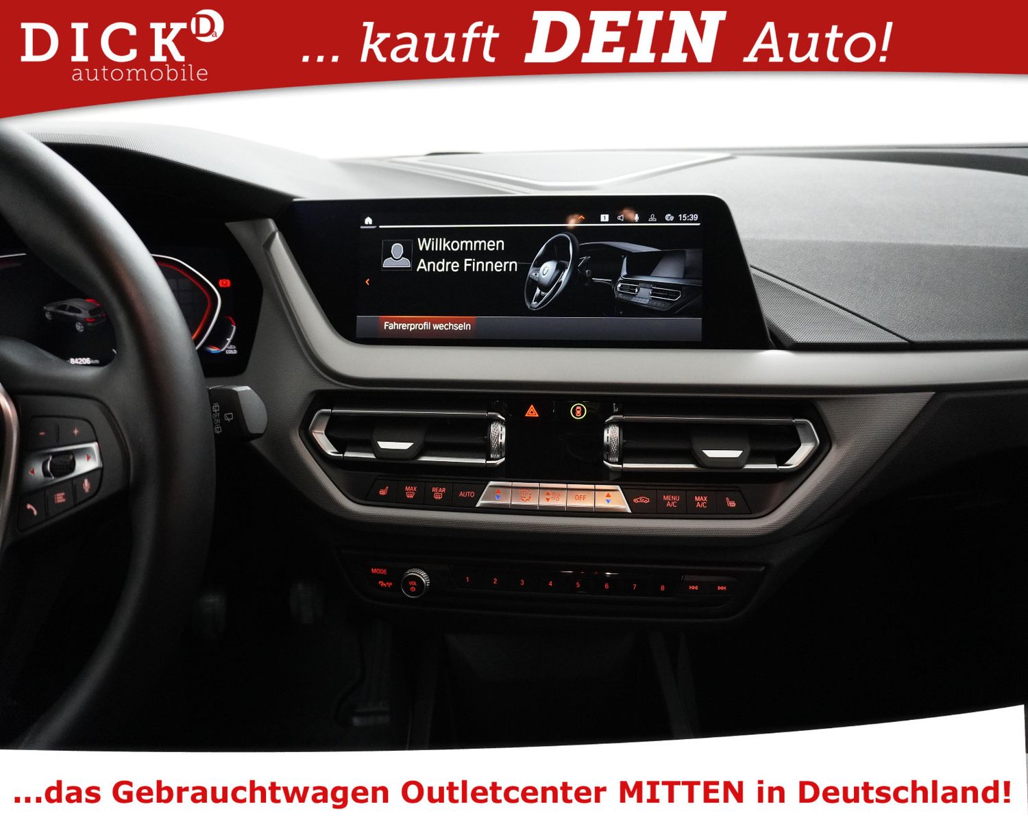 Fahrzeugabbildung BMW 118d Advant NAV PROF+VIRTU+KAMERA+LED+SHZ+HIFI+M