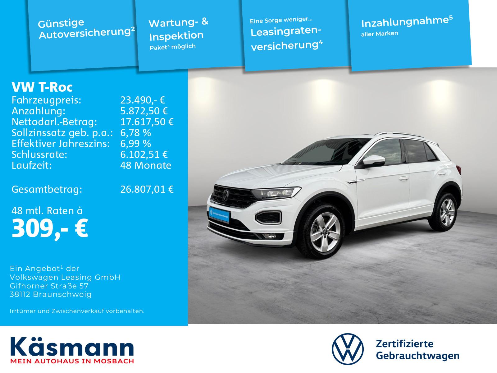 Volkswagen T-Roc Sport 1.5TSI DSG R-LINE AHK PANO NAVI DCC