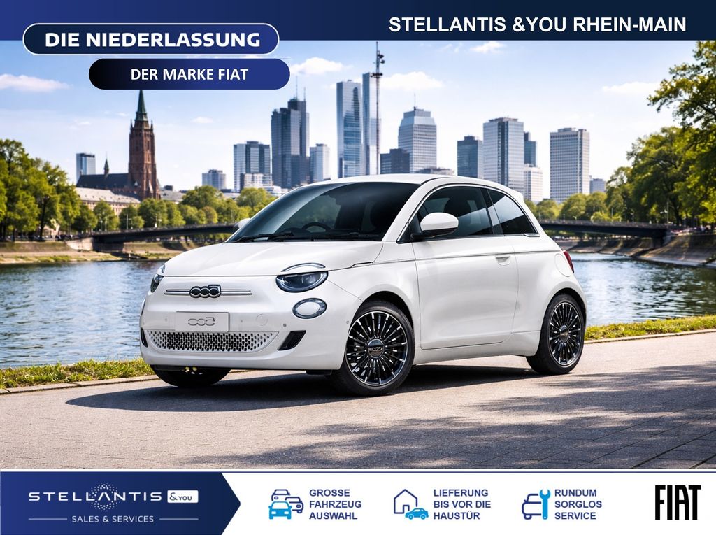 Fiat 500e La Prima Navi LED Klimaaut.