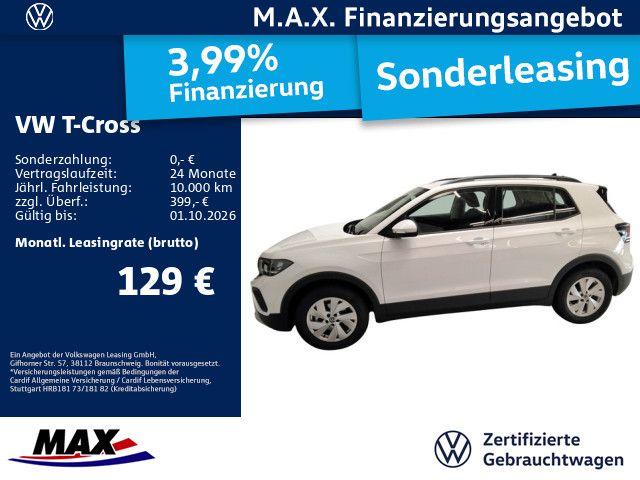 Volkswagen T-Cross 1.0 TSI LIFE LED+KAMERA+DCP+PDC+ACC+AHK+