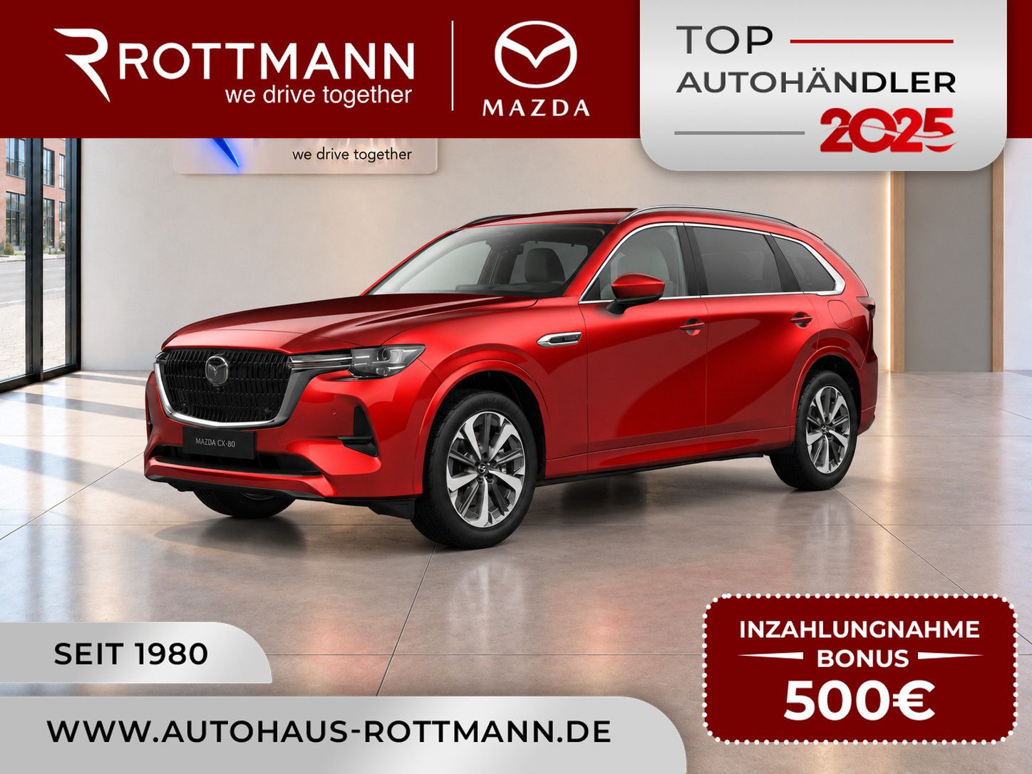 Mazda CX-80 D 254ps Aut. AWD Takumi Plus Leder-W Panor