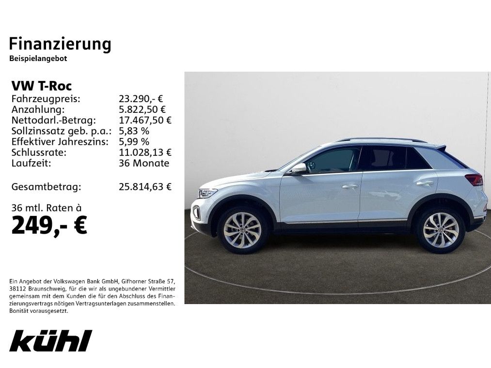 Volkswagen T-Roc 1.0 TSI Style Navi AHK Pano Kamera foto 2
