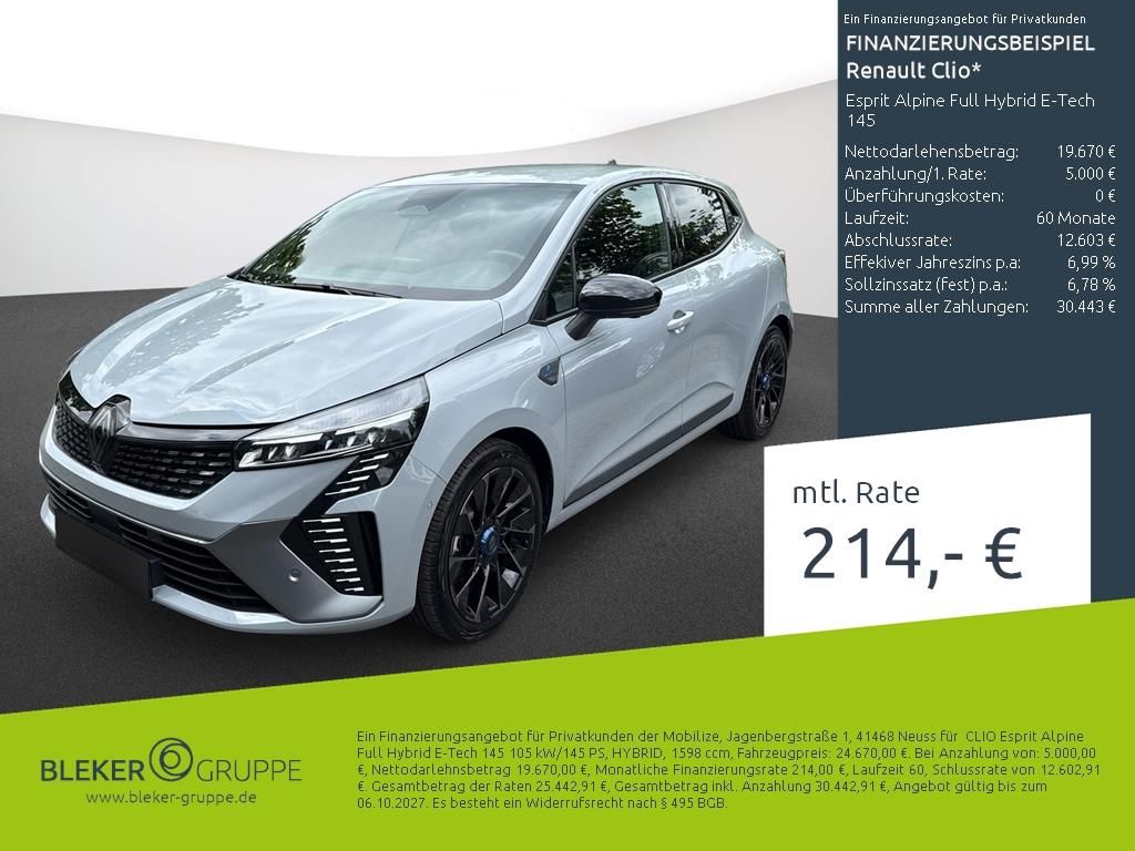 Renault Clio Esprit Alpine Full Hybrid E-Tech 145